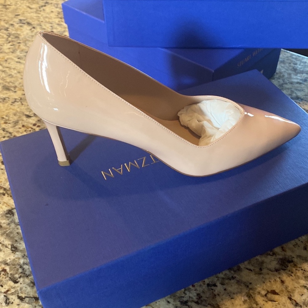 Brand New Stuart Weitzman ANNY 70 Patent Classic p